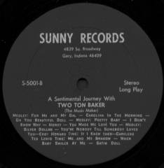 Sunny LP Side B label